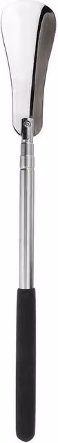 PAWNORA Long Handle Extendable Shoe Horn in Black