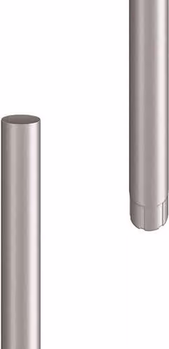 Lindab Galvanised Steel Downpipe in Silver Metallic