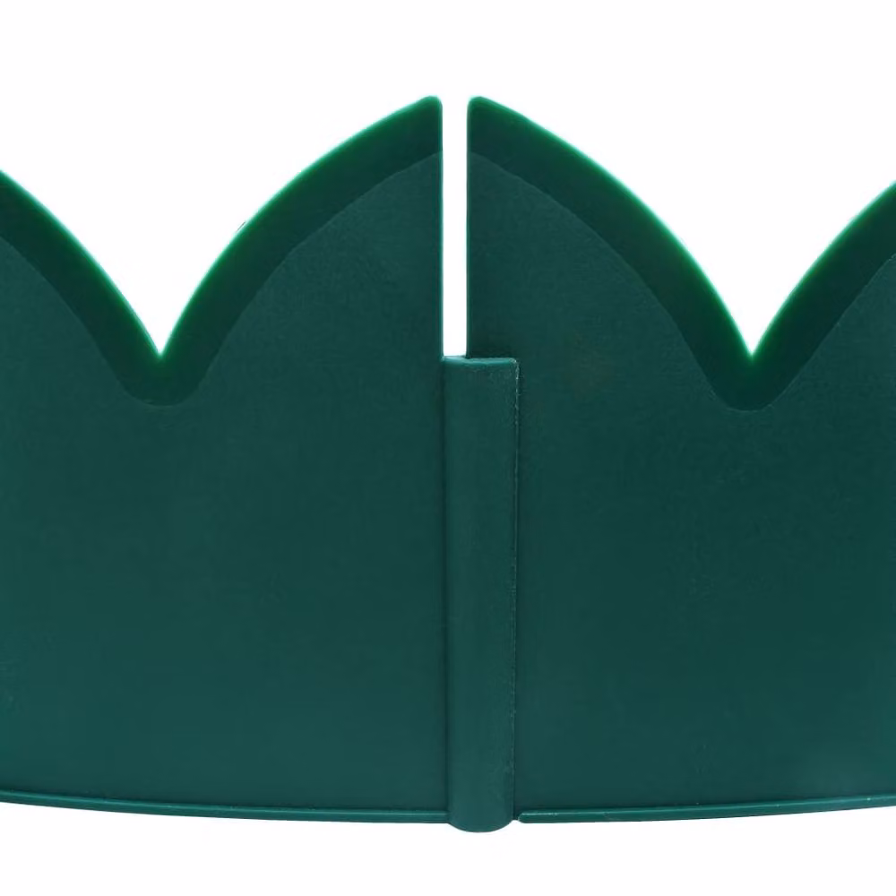 Berkfield Home Green Plastic Lawn Edgings, 10 Pieces, W: 65 cm, H: 15 cm – 4