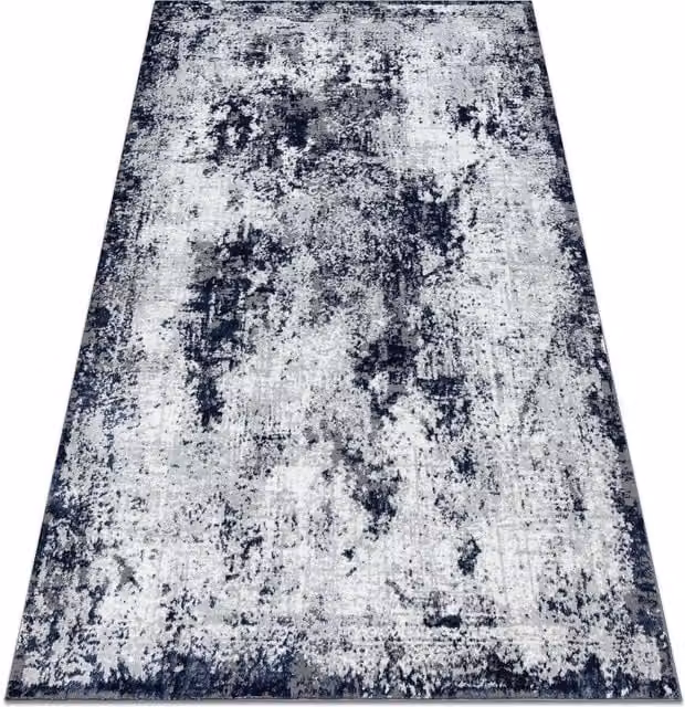 RugsX Allure Geometric Modern Rug in White, W/D/H: 170 x 120 cm