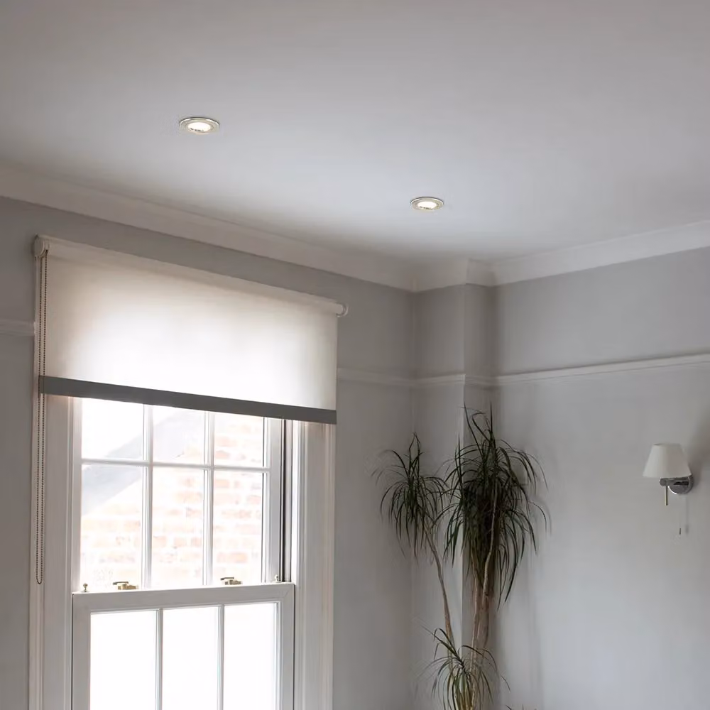 ValueLights Twist Fire Rated LED Ceiling Downlight Fitting, 4 Pack, Chrome – 2