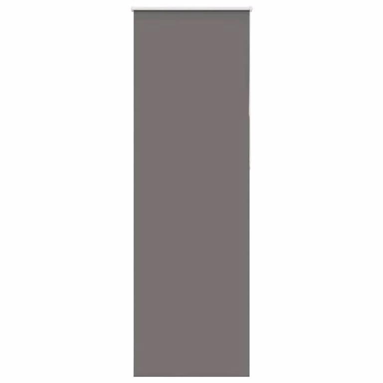 Berkfield Home Grey Blackout Roller Blind, Thermal Insulating Polyester, W: 85 cm, H: 210 cm