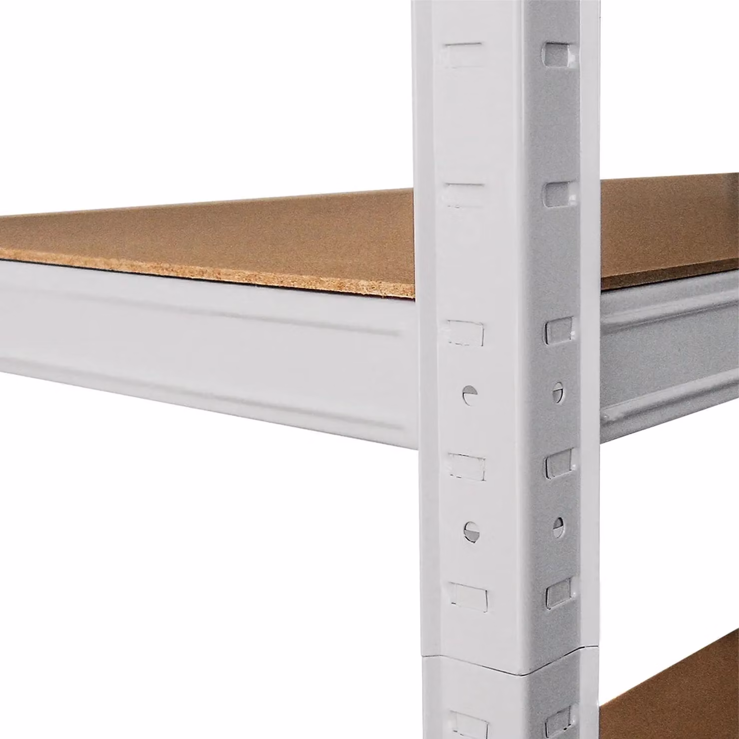 Monstershop 3 x E-Rax White Metal and MDF Racking Units with Adjustable Shelves – 4