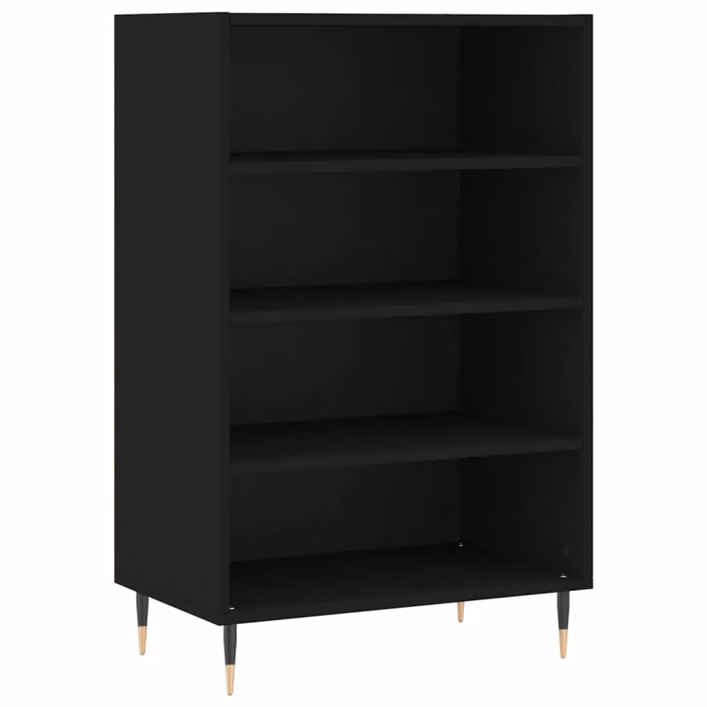 Berkfield Home Black Modern Highboard W/D/H: 57 x 35 x 90 cm – 2