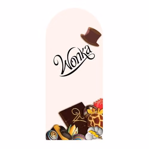Star Cutouts Wonka Chocolate Bar Backdrop Single Cardboard Cut Out, Height: 185 cm, Multicolour