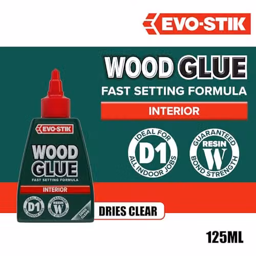 Bostik PVAC Wood Glue, Rapid Setting, Transparent, 125ml – 2