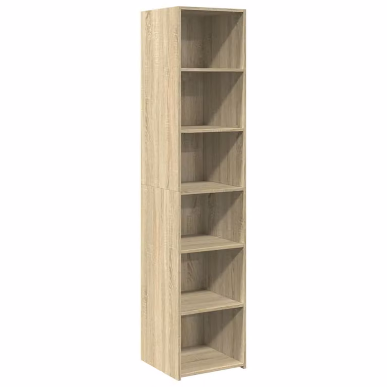 Berkfield Home Sonoma Oak Highboard in Brown, W/D/H: 40 x 41 x 185 cm