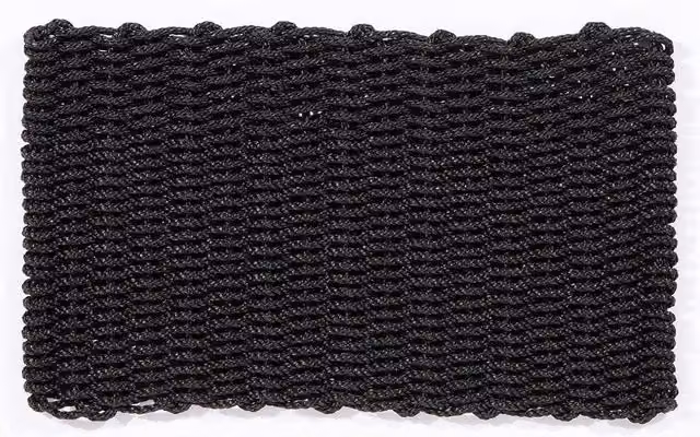 Esselle Didsbury Braided Polypropylene Small Rectangular Mat in Anthracite Grey, W: 45 cm, L: 75 cm