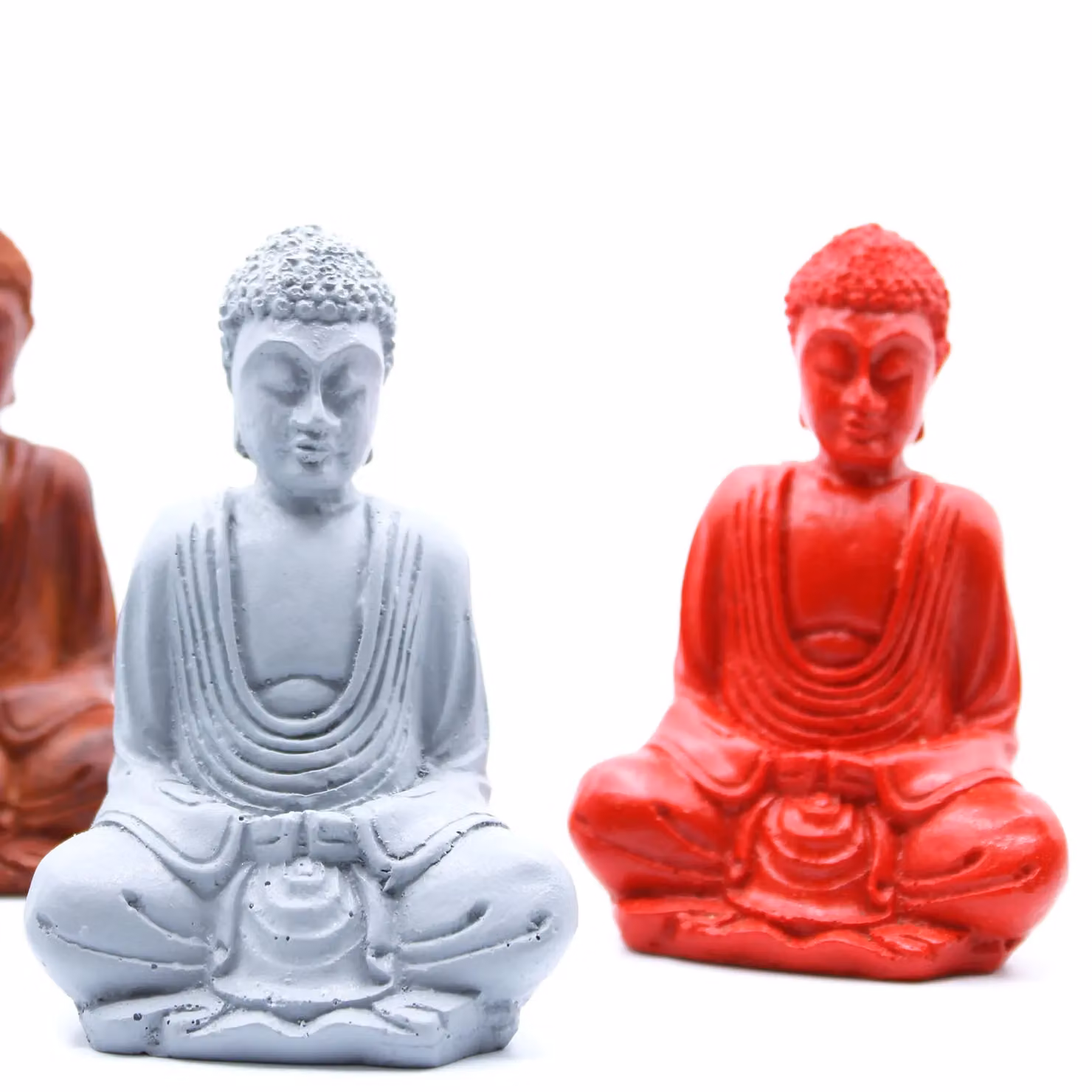 KDMD Matt Mini Buddha Set of 6 in Multicolour – 2