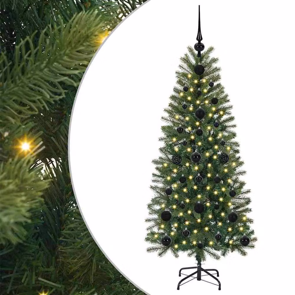 Berkfield Home Artificial Green Christmas Tree with 150 LEDs, Height: 120 cm – 2