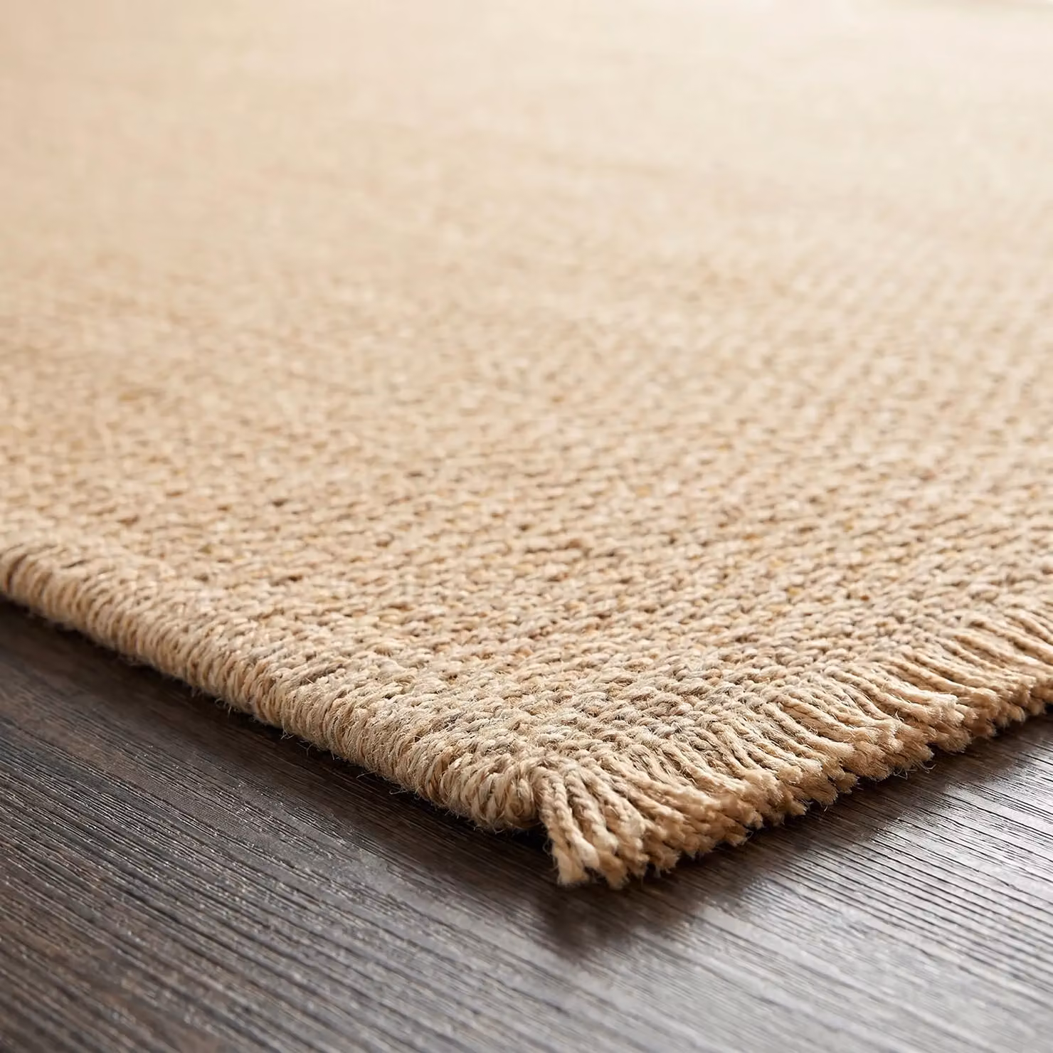 Livabliss Kimi Modern Jute Living Room Rug with Fringes, Brown, W: 160 cm, D: 215 cm – 2
