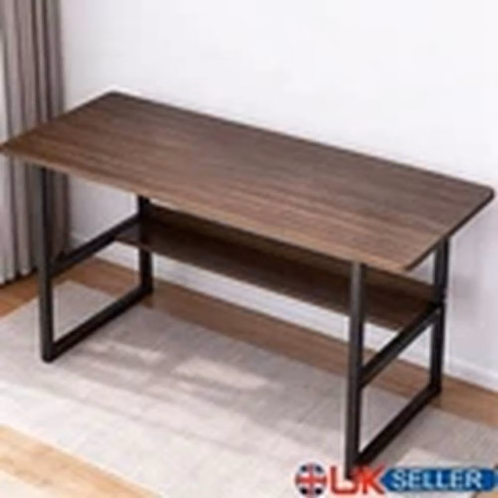 EONLION Brown Computer Desk and Home Office Workstation – 2