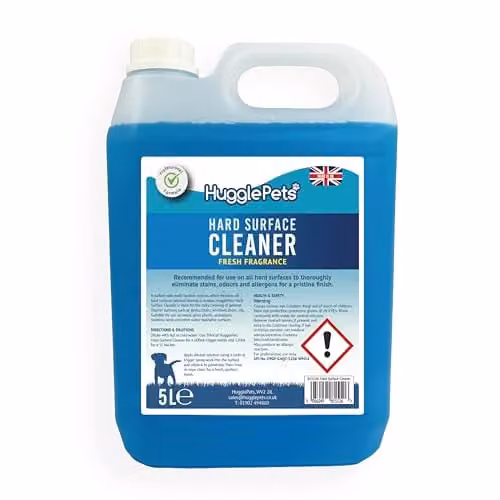 HugglePets Professional Hard Surface Cleaner, Blue, 5L – 1