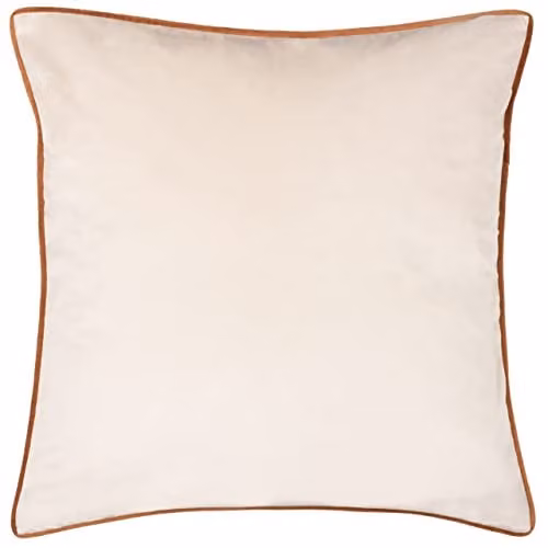 furn Meridian Velvet Square Cushion in Beige, W/D/H: 55 x 55 x 55 cm – 1