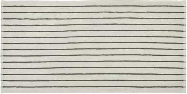 Blomus ARTO Striped Cotton Terry Towel in Desert Sage/Agave Green, W: 50 cm, L: 100 cm