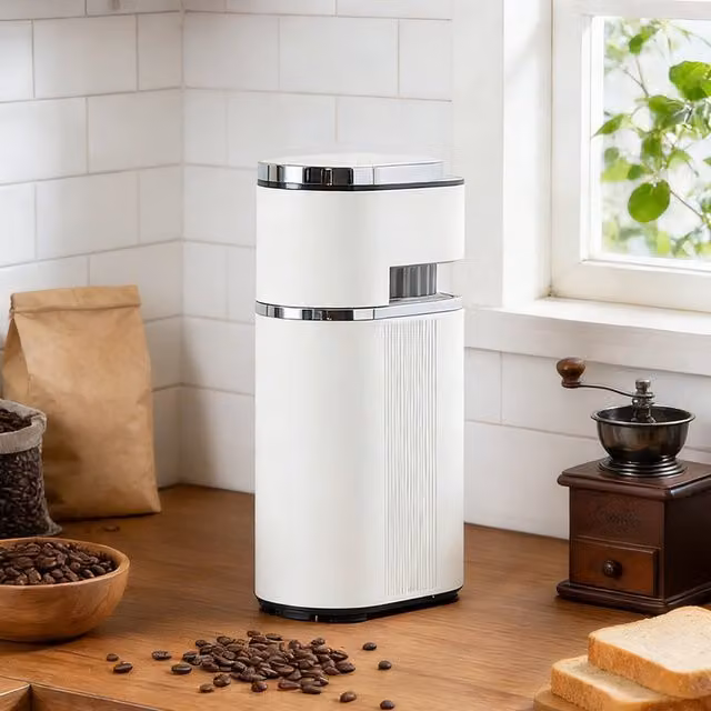 Living Star Lightweight Travel Mini Espresso Coffee Machine with PID Control and Pre-infusion, White
