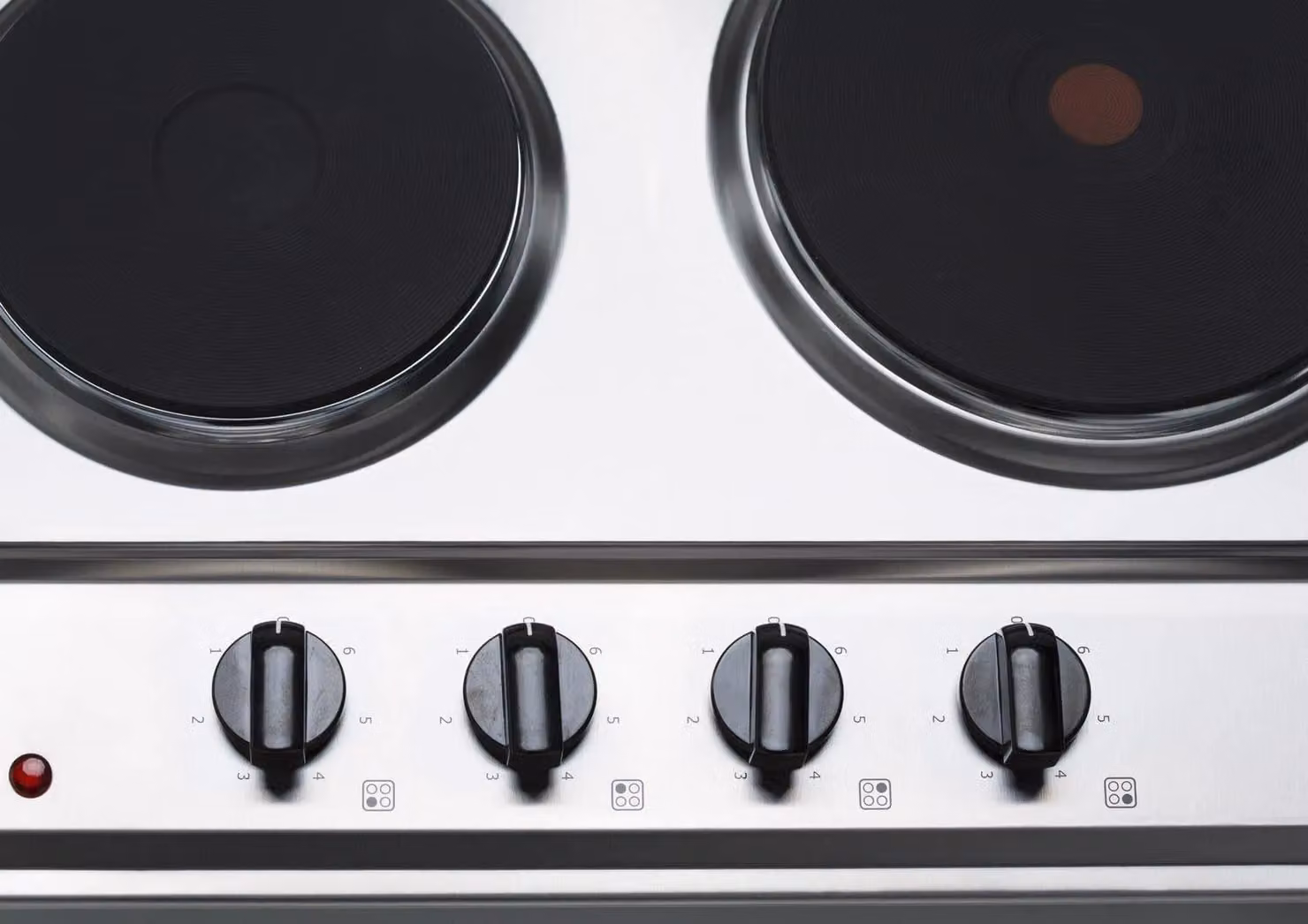 SIA PHP601SS Silver Stainless Steel 4 Zone Electric Solid Plate Built-in Hob, Width: 60 cm – 5