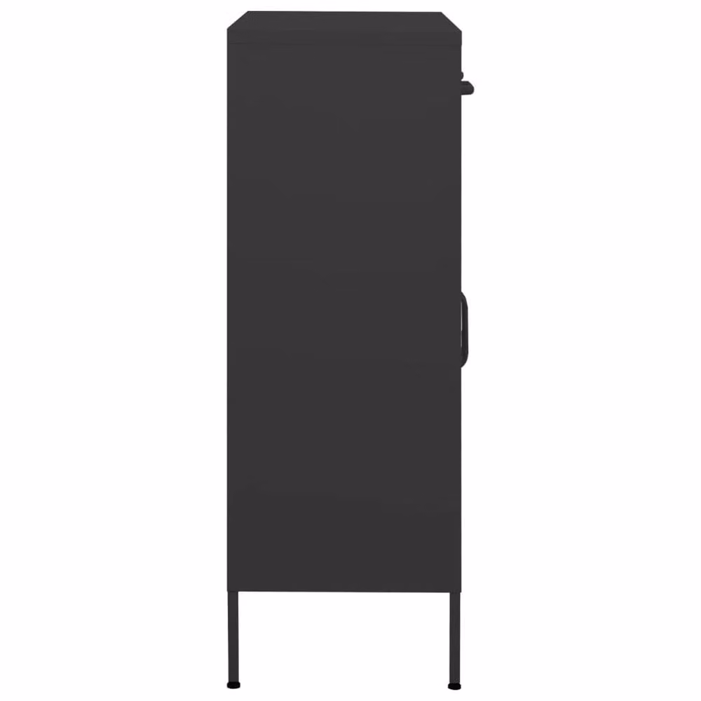 Berkfield Home Anthracite Steel Storage Cabinet in Dark Grey, W/D/H: 80 x 35 x 101.5 cm – 2