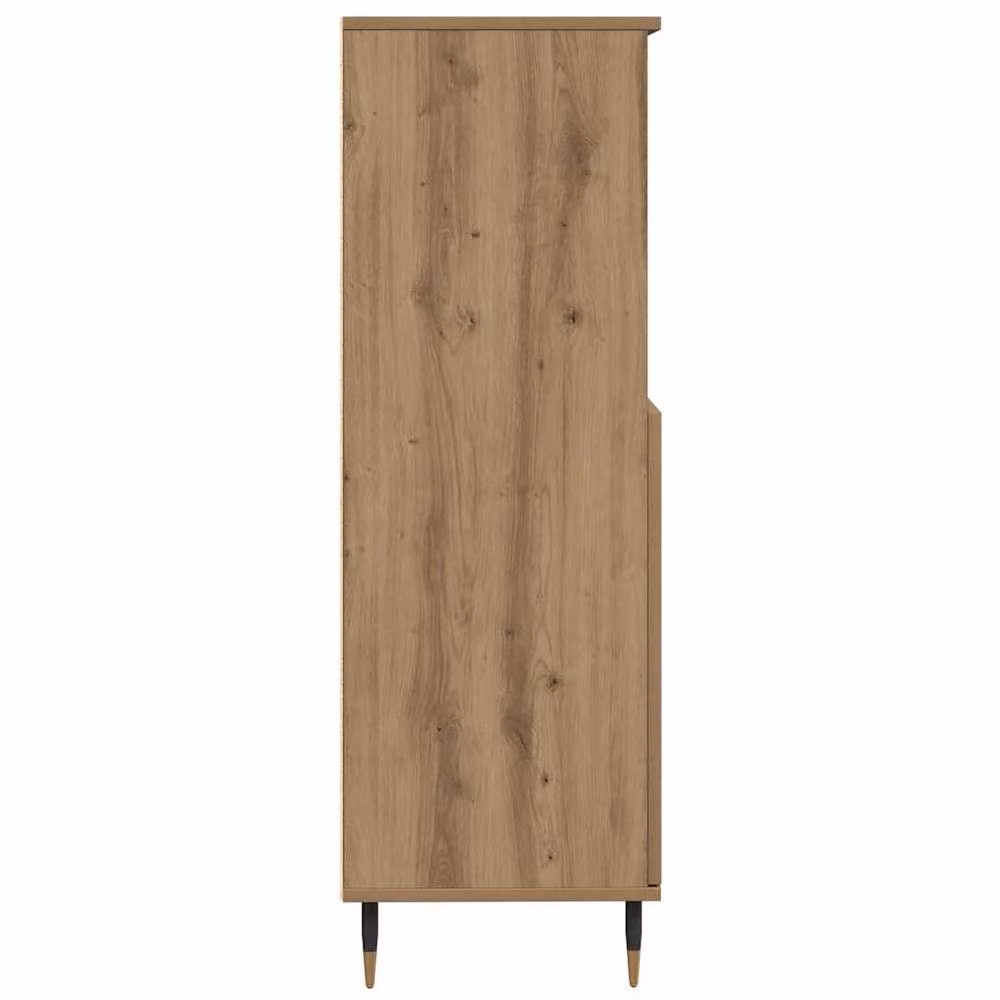 Berkfield Home Artisan Oak Highboard in Brown, W/D/H: 60 x 36 x 110 cm – 4