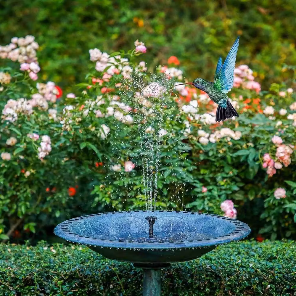 NESTLUNE 2.5W Floating Solar Pond Fountain Pump in Black – 4