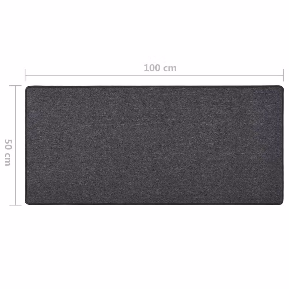 Berkfield Home Anthracite Round Carpet Runner, Diameter: 100 cm – 3