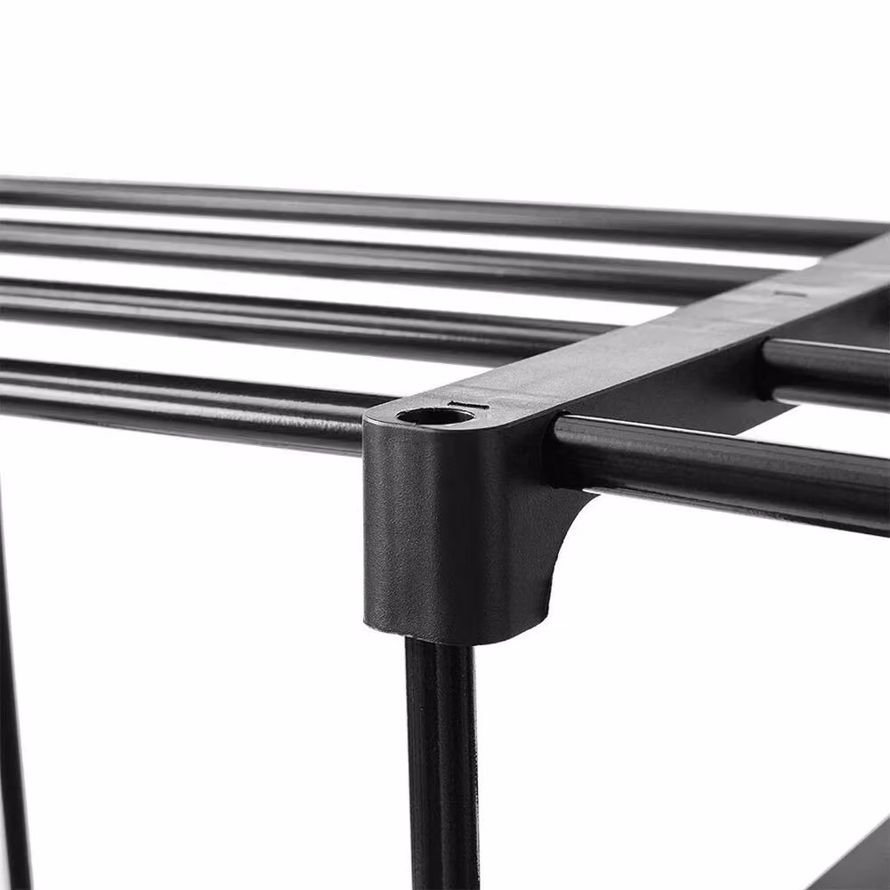 Hinsinc 9 Tier Large Capacity Metal Shoe Rack in Black, W: 50 x H: 140 x D: 28 cm – 4