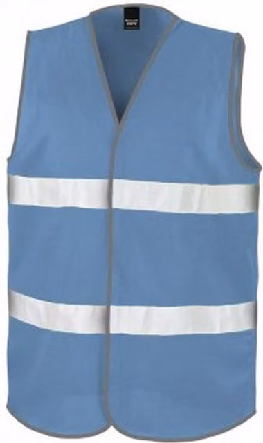 Result Core Enhanced Unisex Polyester Vest in Blue and Grey, Size: Small