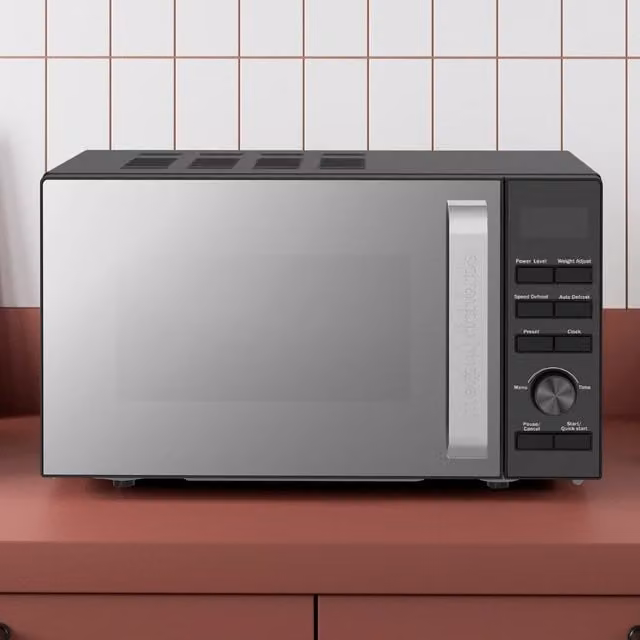 Morphy Richards 20L 800W Digital Solo Countertop Microwave with Mirror Door in Matt Black