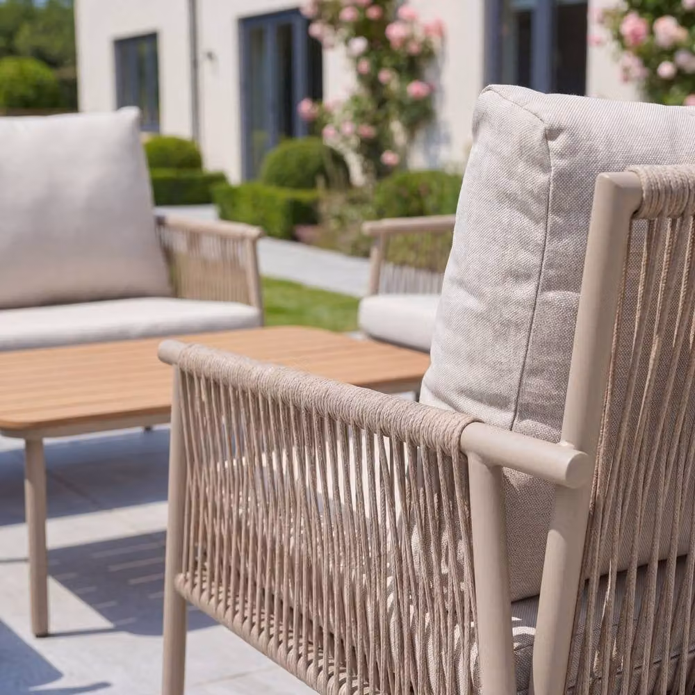 Artemis Home Verano Outdoor Rope Conversation Set in Beige – 3
