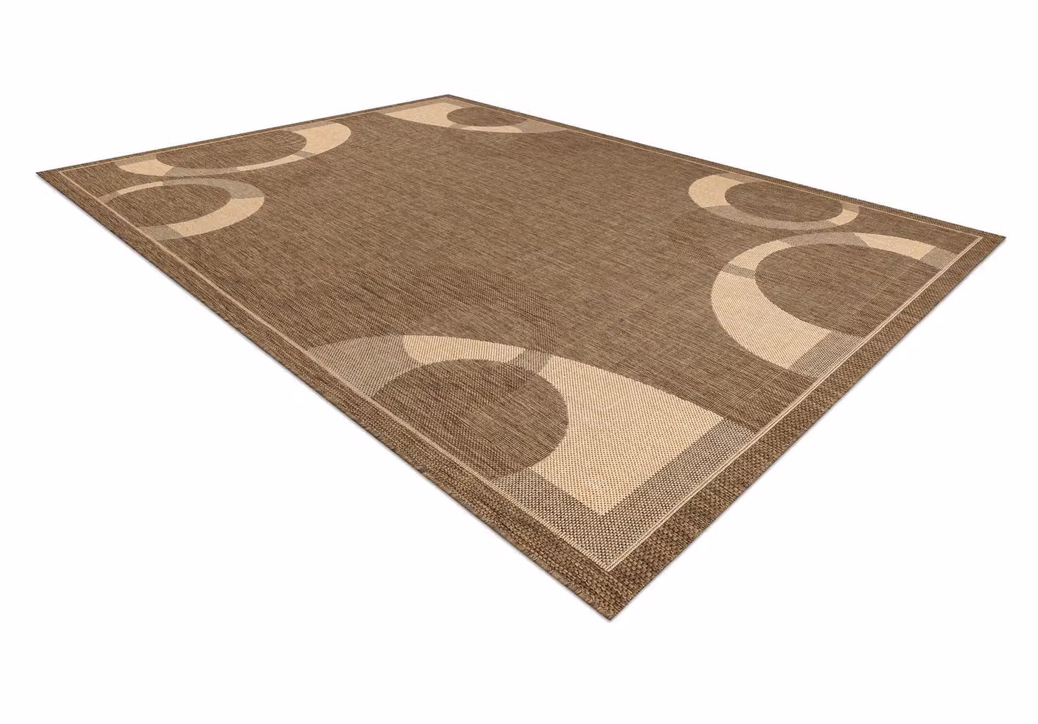 RugsX Floorlux Geometric Brown Rectangular Rug, W: 80 cm, L: 150 cm – 2