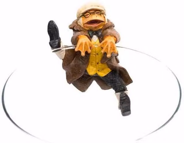 Jardinopia Mr Toad Driving Pot Buddy in Orange and Multicolour, W: 7.9 cm, D: 10.9 cm, H: 5.7 cm – 1