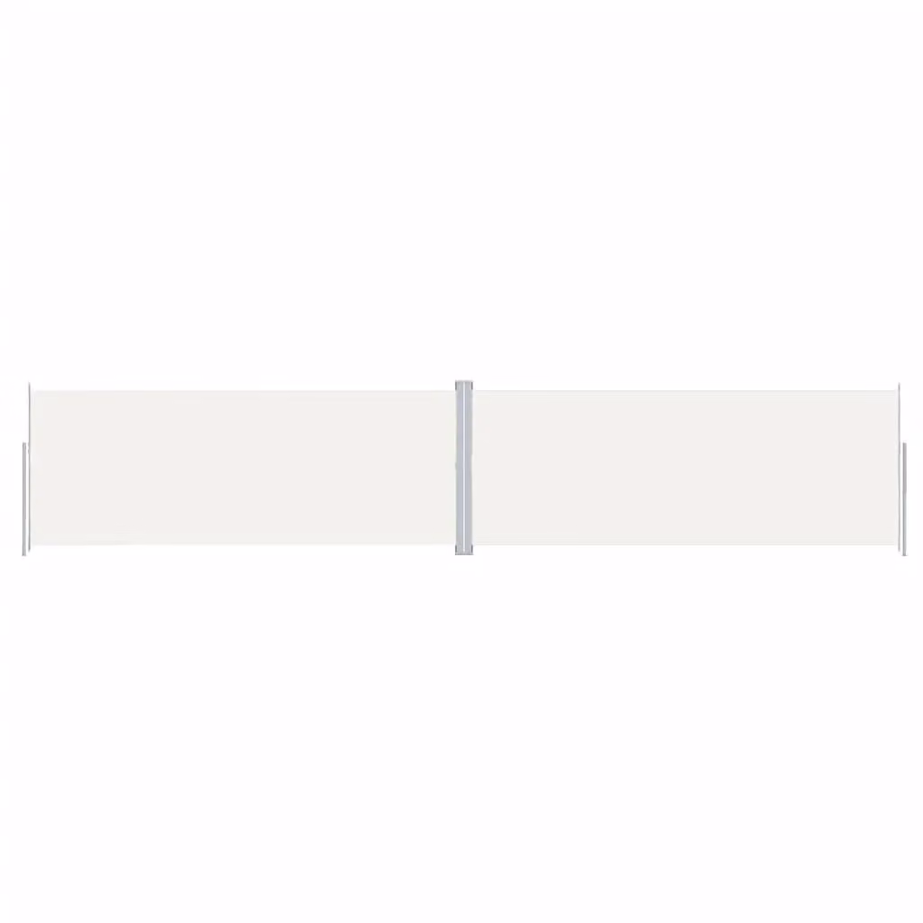 Berkfield Home Retractable Side Awning in Beige Polyester, W/H: 1000 x 200 cm