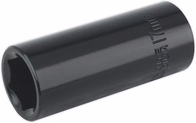 Loops 17mm Forged Deep Impact Socket, 3/8 Inch Sq Drive, Chrome Vanadium – 1