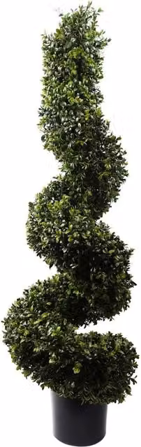Leaf Design UK 120cm UV Resistant Twisted Topiary Tree in Green