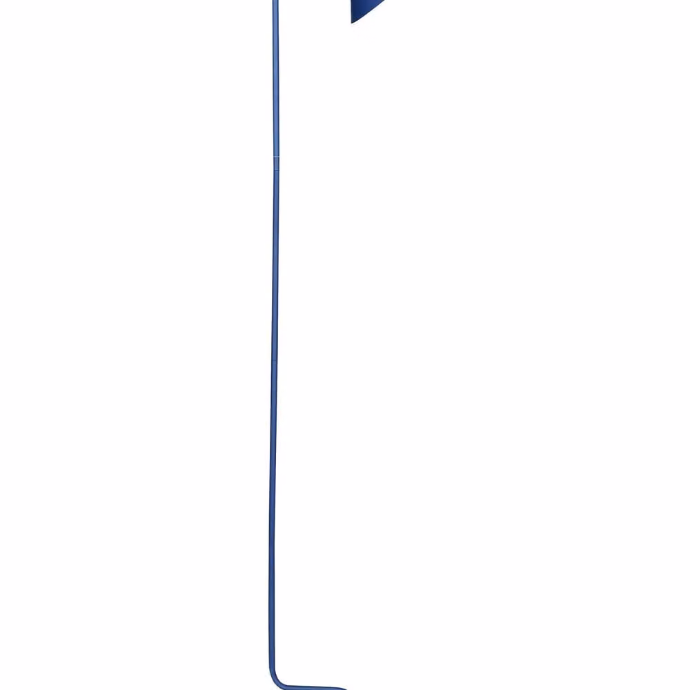 Wyld and Coco Blue Metal Floor Lamp with Adjustable Cone Shade, Height: 154 cm – 2
