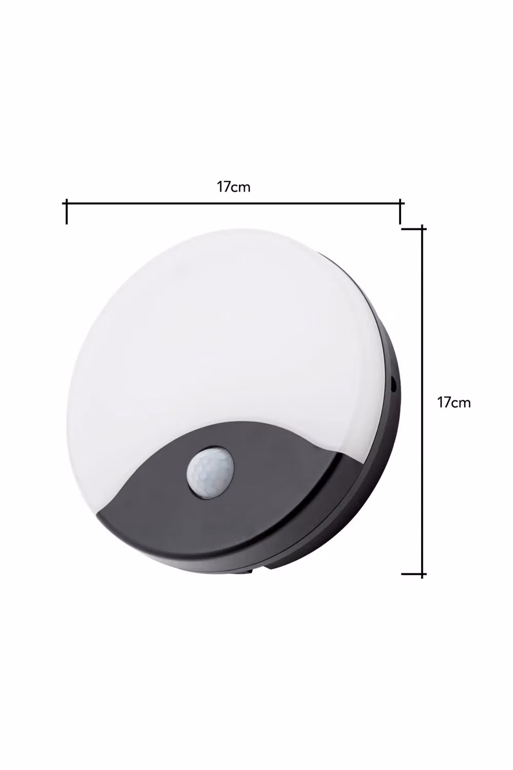 BHS Lighting Swona Round LED Outdoor Wall Light with Motion Sensor in Black – 4