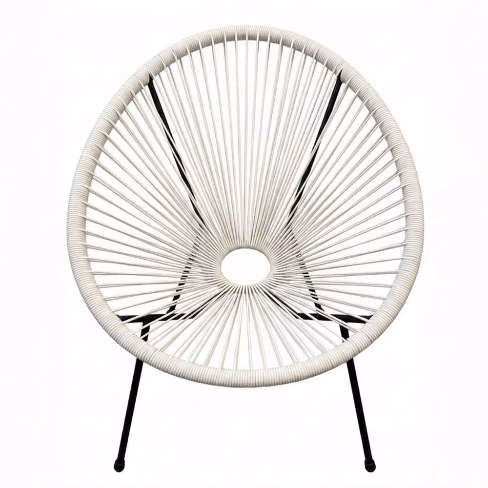 Madison & Mayfair Cream Egg Chair Outdoor Garden Seat H: 84 cm x W: 72 cm x D: 79 cm – 2