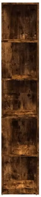 Berkfield Home Classic Corner Cabinet in Smoked Oak, Brown, W/D/H: 33 x 33 x 164.5 cm