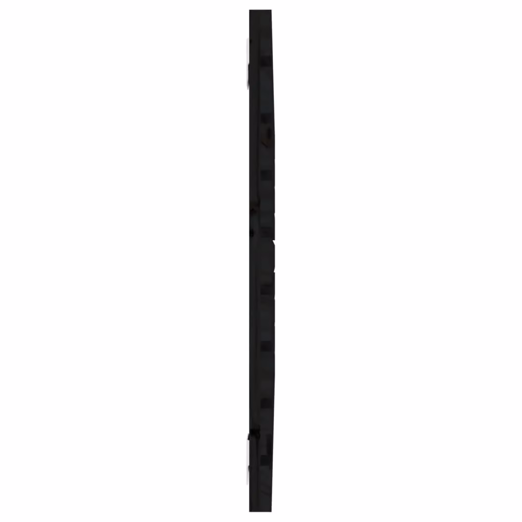 Berkfield Home Black Rustic Solid Wood Pine Wall Mount Headboard W/D/H: 96 x 3 x 63 cm – 3