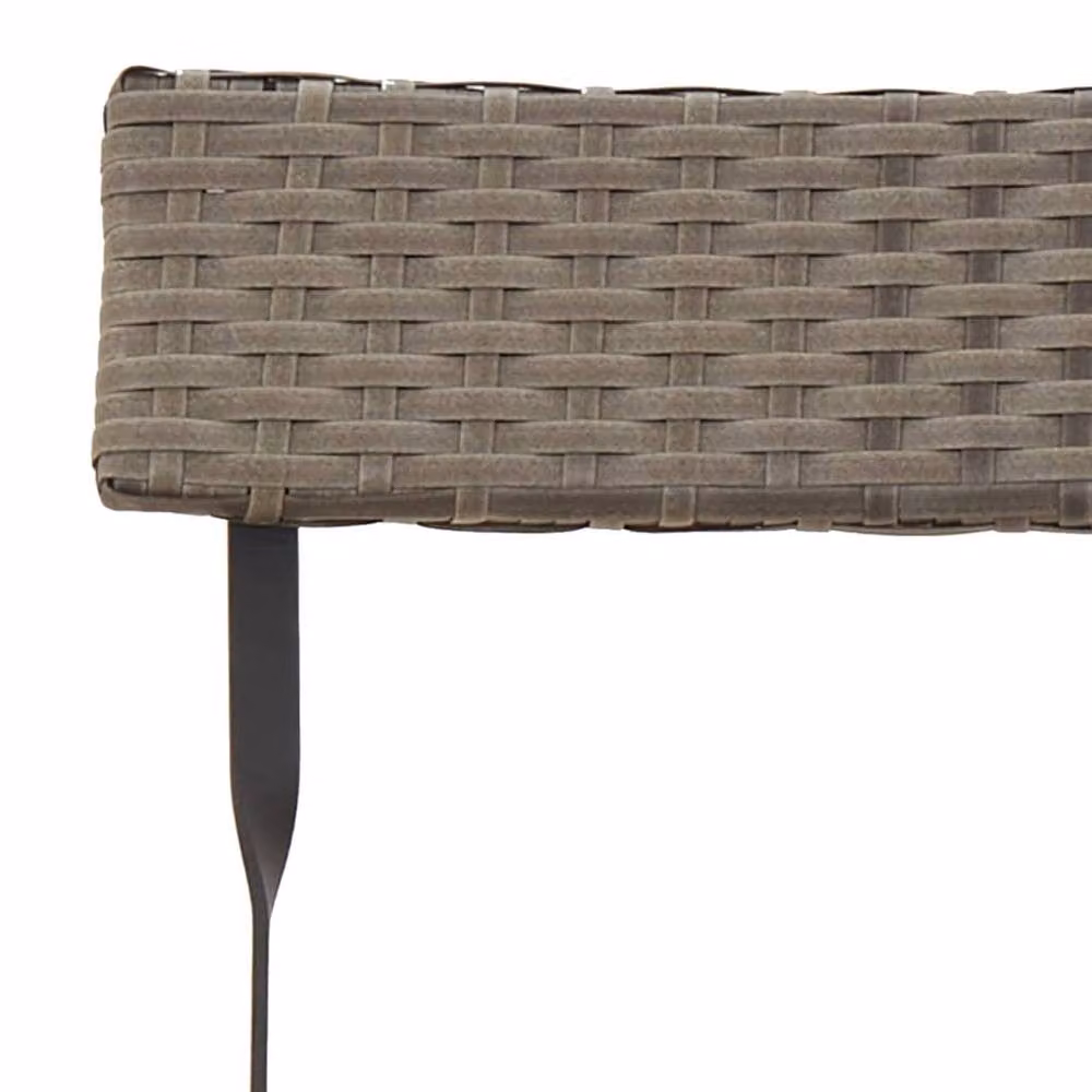 Berkfield Home Set of 4 Grey Poly Rattan and Steel Folding Bistro Chairs – 2