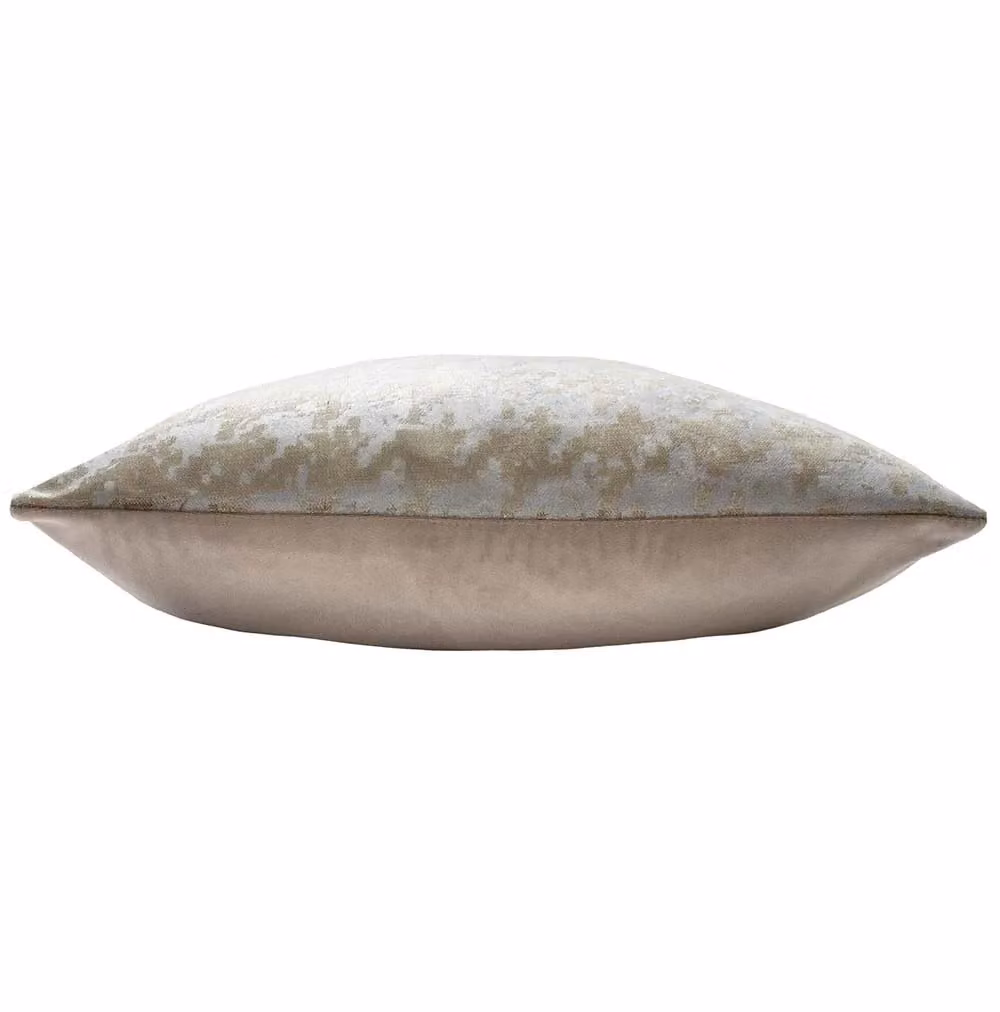 Ashley Wilde Nevado Velvet Houndstooth Cushion in Sand and Brown, 50 x 50 cm – 2