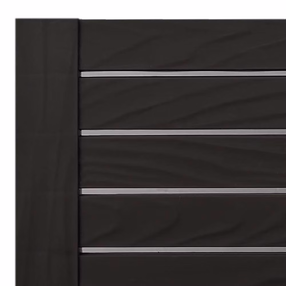 Berkfield Home Sun Lounger in Black with Adjustable Headrest, W/D/H: 155 x 58 x 83 cm – 4