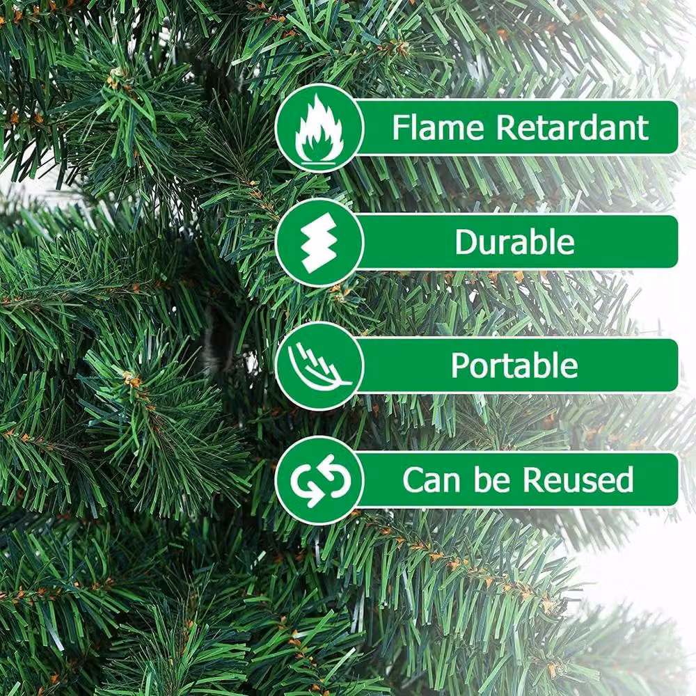 Shatchi 3ft Canadian Pine Green Christmas Tree with 120 Tips – 3
