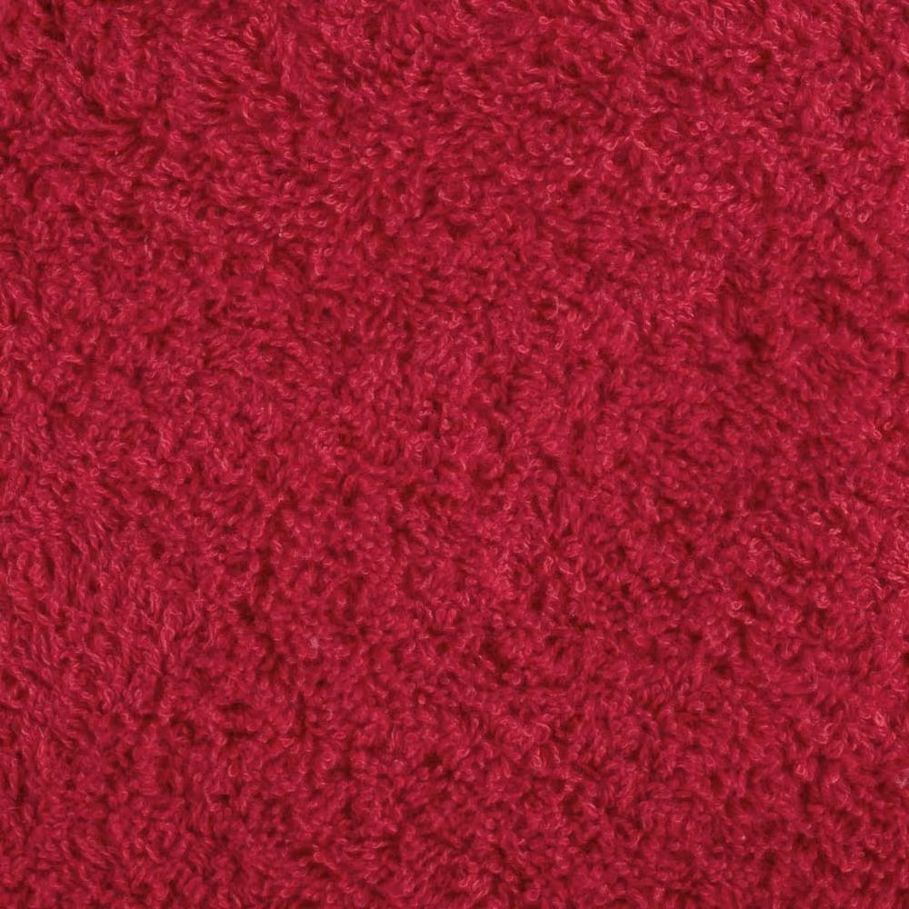Berkfield Home SOLUND Premium Cotton Terry Bath Towels, Red, 10 Pack, W: 100 cm, L: 150 cm, 600 gsm – 5