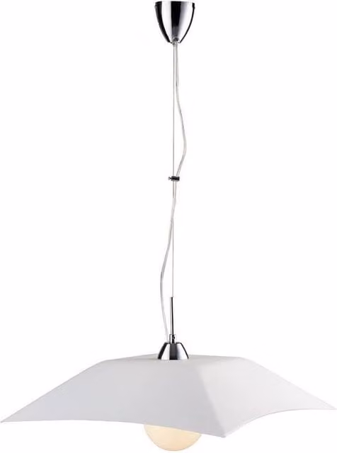 Netlighting OSIRIDE White Dome Pendant Ceiling Light W: 50 cm, D: 50 cm, H: 11.5 cm
