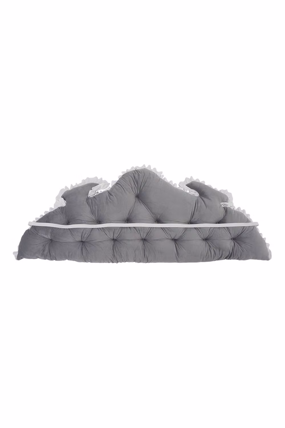 Living and Home Vintage Two-Tone Bed Headboard Pillow in Grey – 3