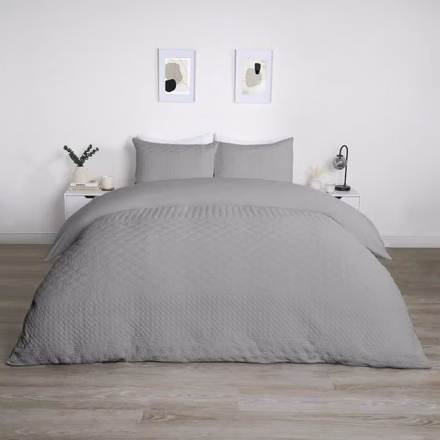 Pinsonic Tribal Graphic Ethnic Duvet Cover Set, Grey, 140 x 200 cm