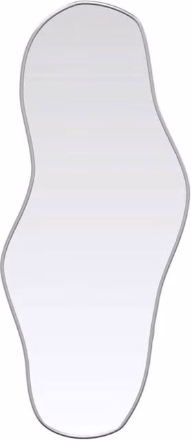 Berkfield Home Minimalist Rectangular Wall Mirror in Silver, W: 80 cm, H: 35 cm