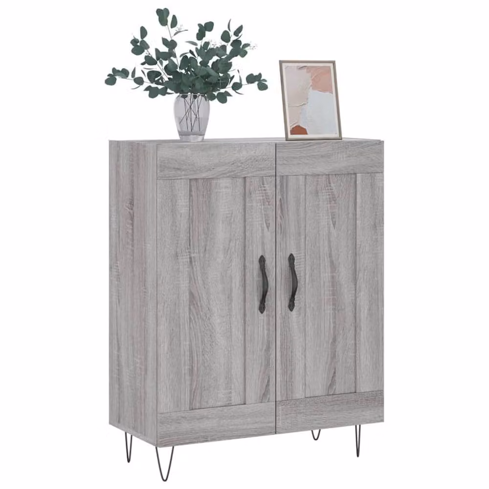 Berkfield Home Grey Sonoma Sideboard in Engineered Wood W/D/H: 69.5 x 34 x 90 cm – 2