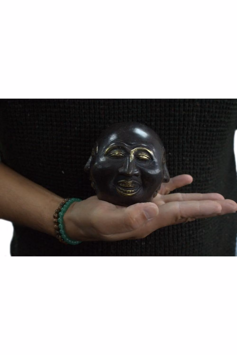 KDMD Four Face Buddha Brass Fengshui Ornament in Dark Brown, Height: 10 cm – 2
